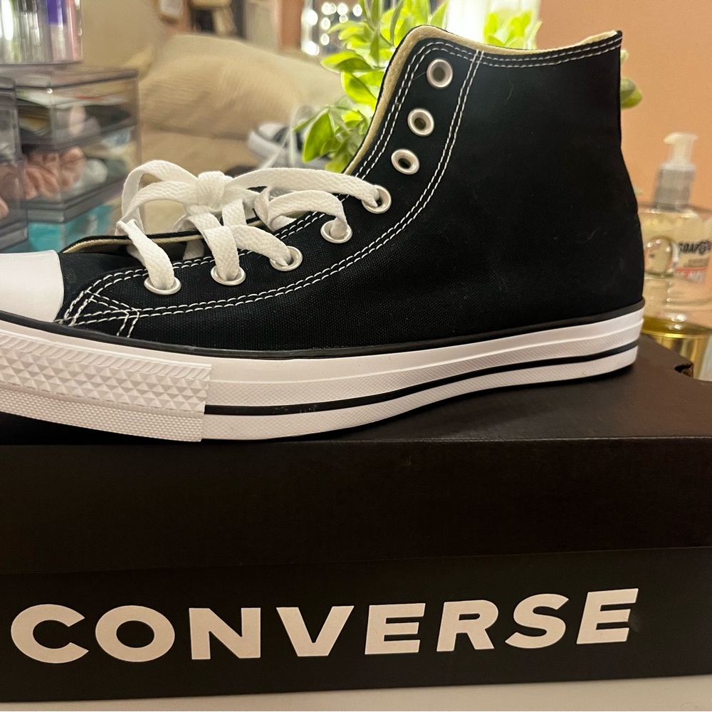 Converse Black and White High-Top Sneakers